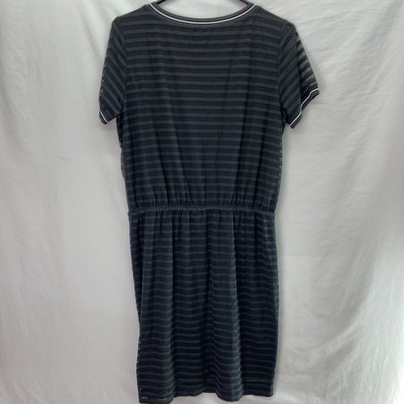 Sandwich Women's Midi Dress Striped Grey - Size Medium - Picture 2 of 5